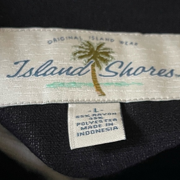 Island Shores men’s button short sleeve Charlie Sheen Bowling Shirt Large NWT - Picture 8 of 10